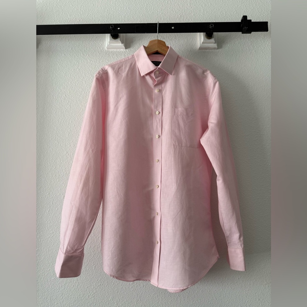 Nordstrom Pink Casual Button-Down Shirt